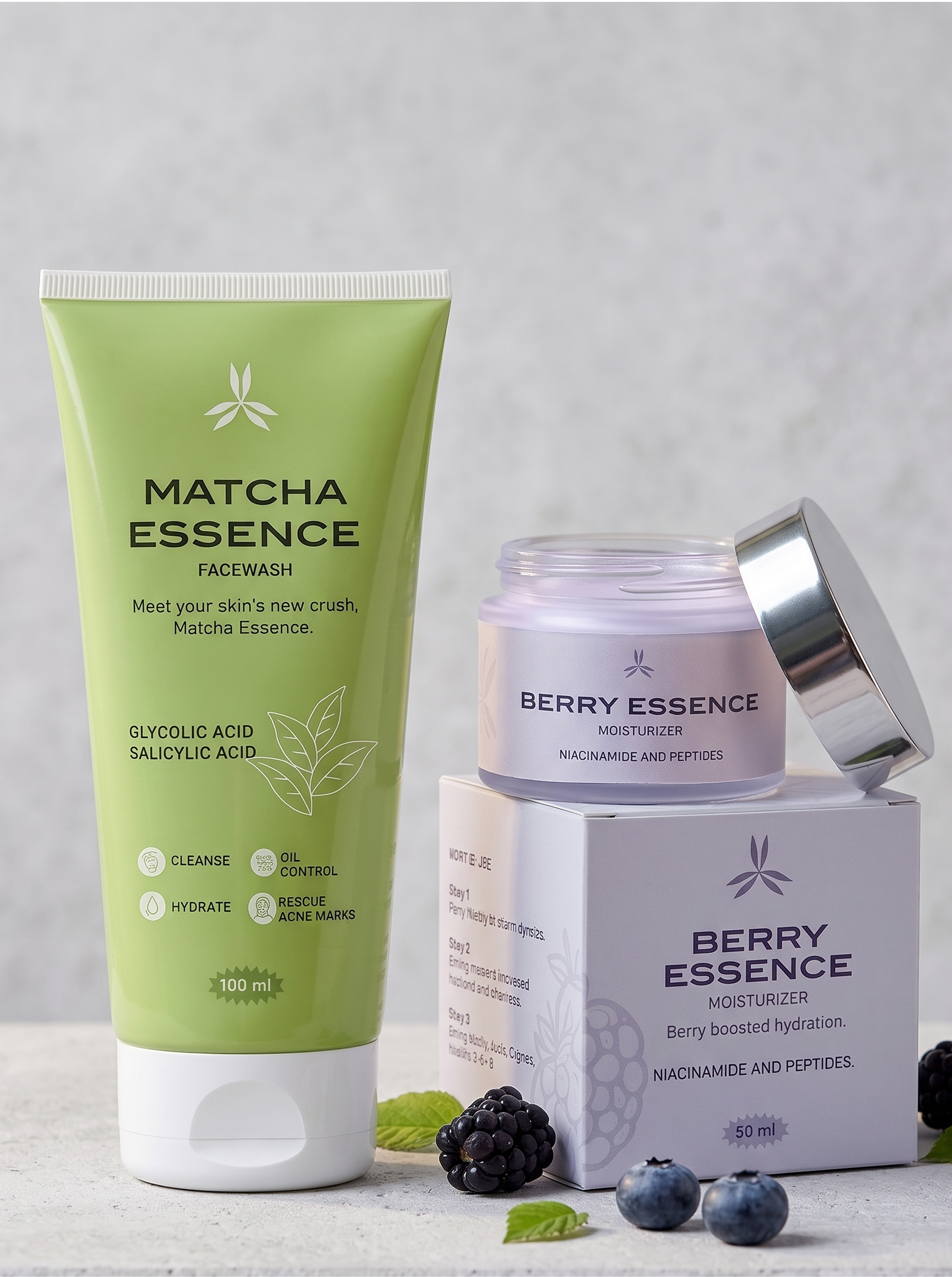 GloreSense Morning Glow Duo Bundle product detail niacinamide peptides Pakistan