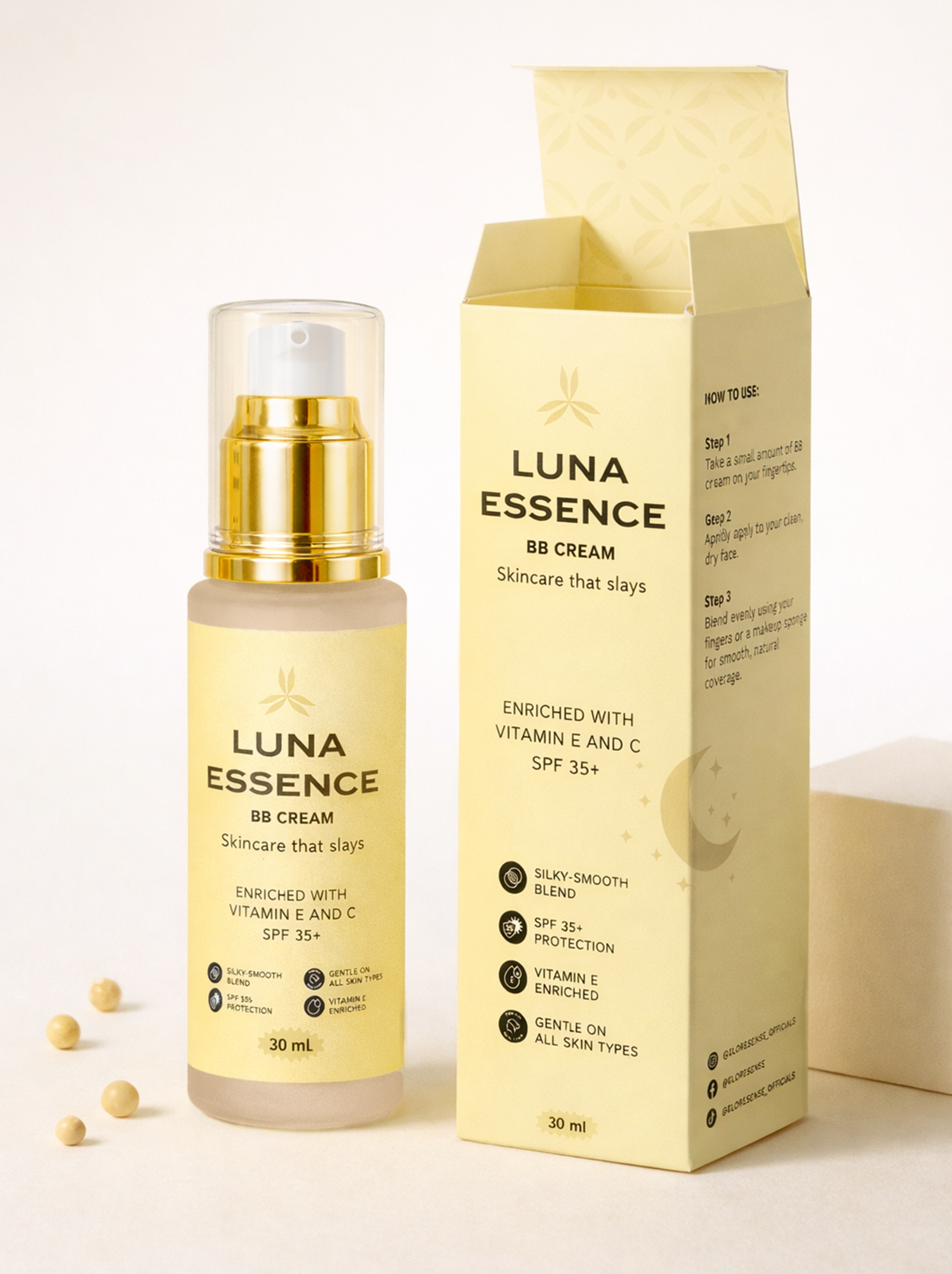 Luna Essence BB Cream bottle lightweight