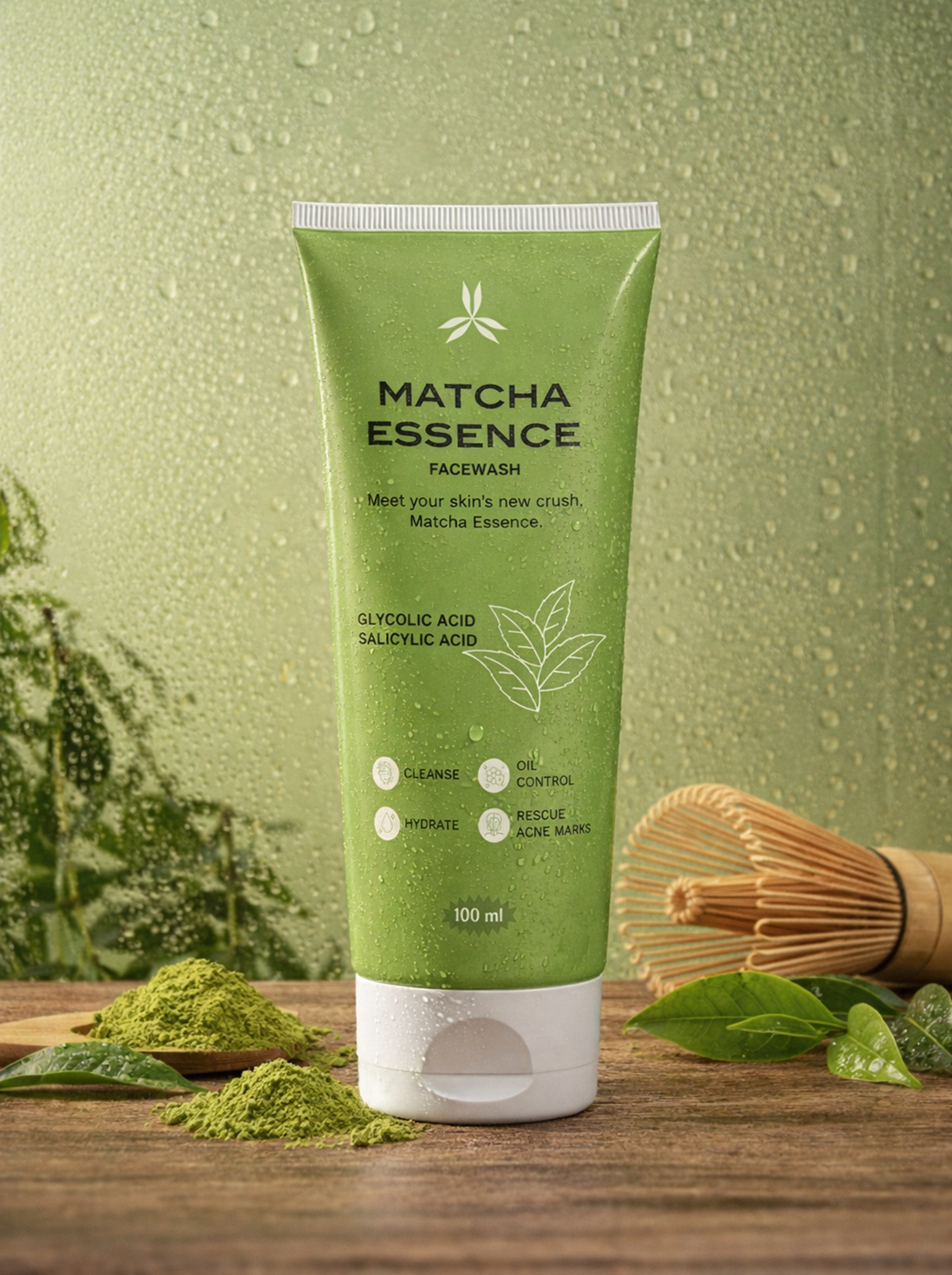 GloreSense Matcha Essence Facewash 100ml best facewash for oily skin Pakistan