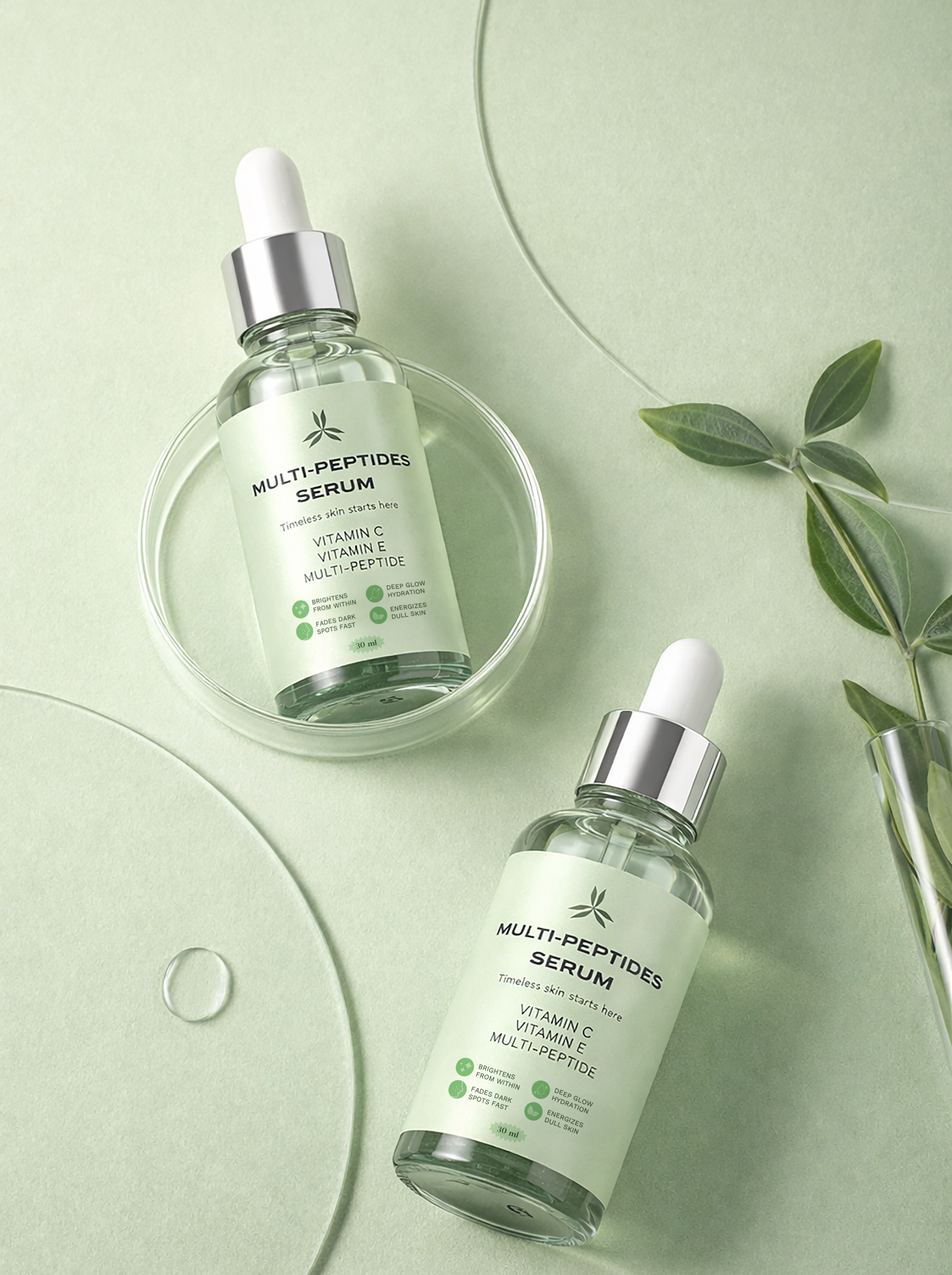 GloreSense Multi-Peptides Serum vitamin C vitamin E best anti-aging serum Pakistan